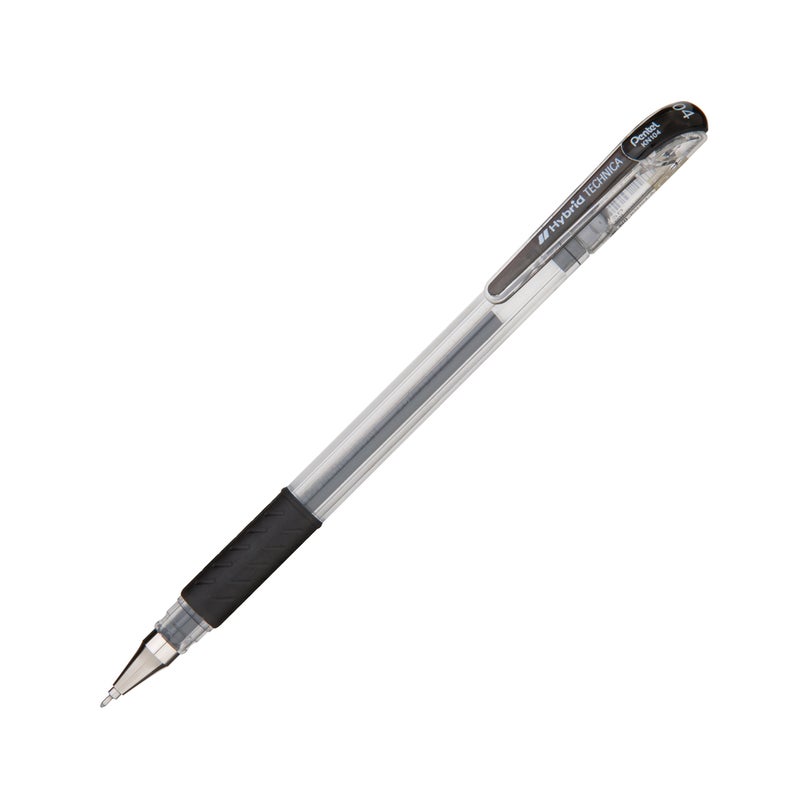 Pentel Arts Hybrid Technica Gel Pen with Assorted Tip Sizes, Black Ink, Pack of 5 (KN10BP5A) - Image 3